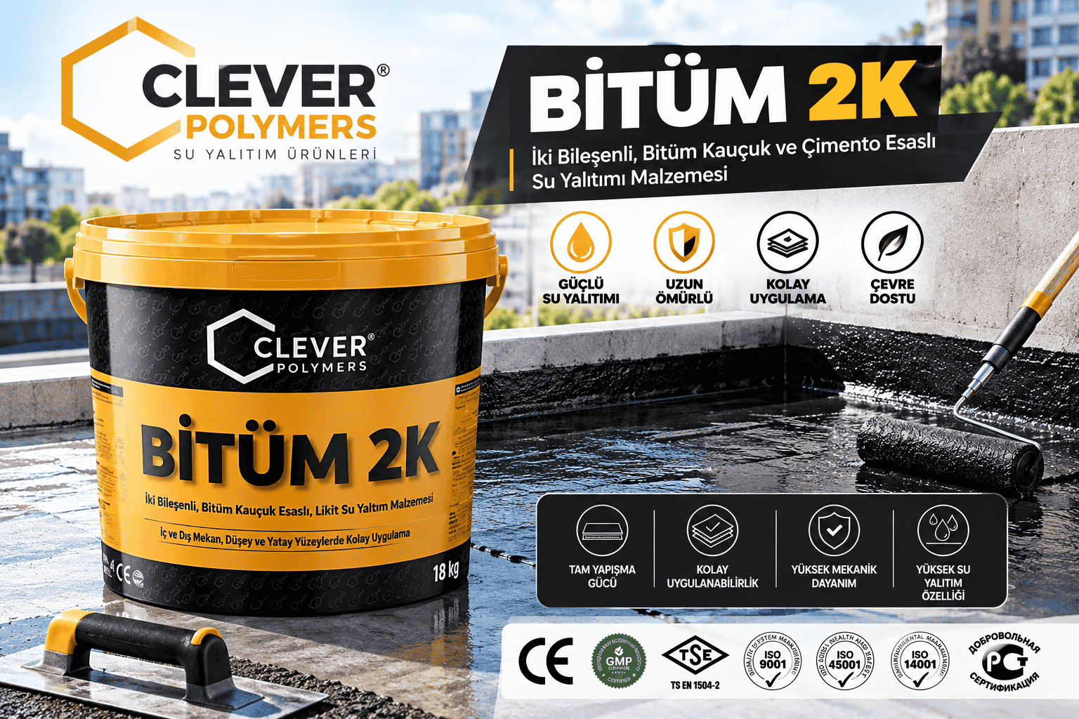 Clever Polymers Bitüm 2K - İZOTEK Yapı Elazığ