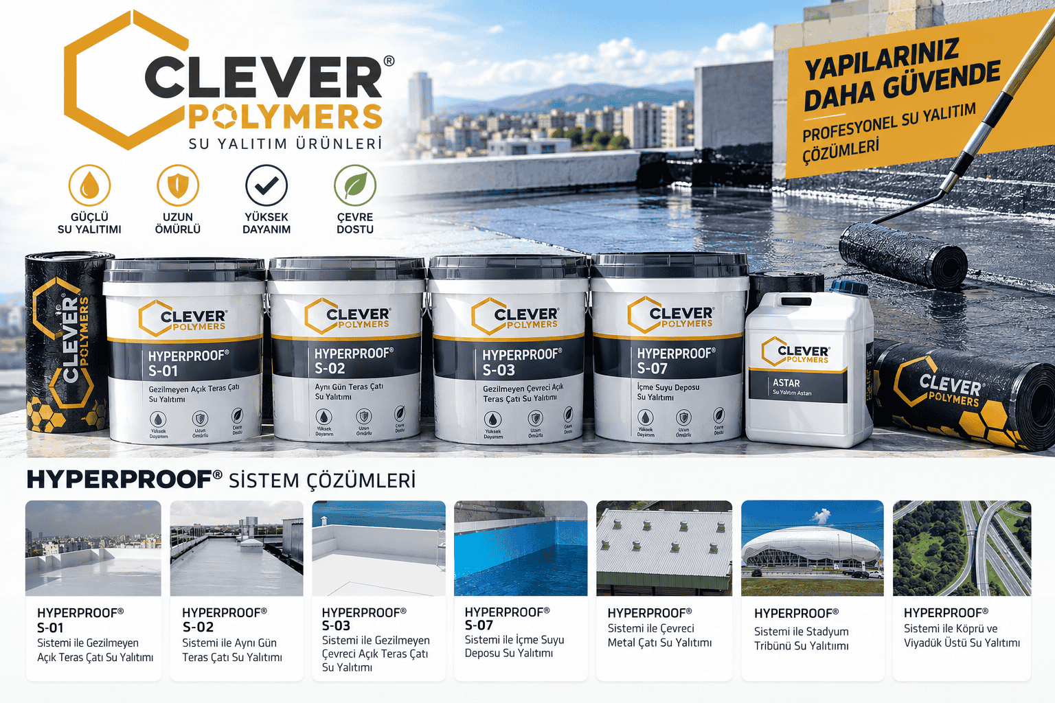 Clever Polymers Su Yalıtım Ürünleri - İZOTEK Yapı Elazığ