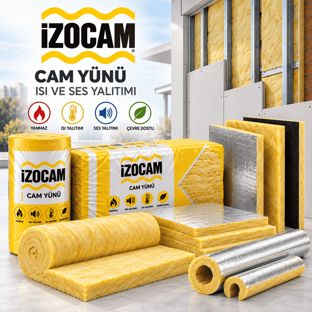 İzocam Isı ve Ses Yalıtım Ürünleri - İZOTEK Yapı Elazığ
