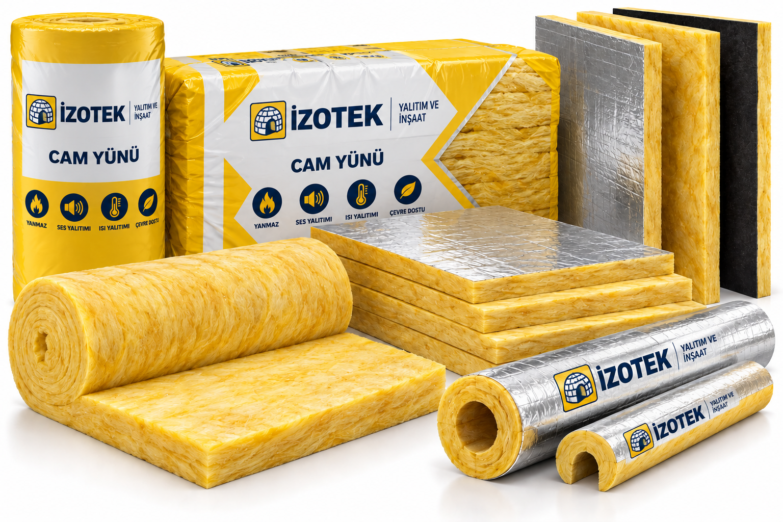 İZOTEK Yapı Elazığ İzocam Ürünleri / Cam Yünü ürünleri