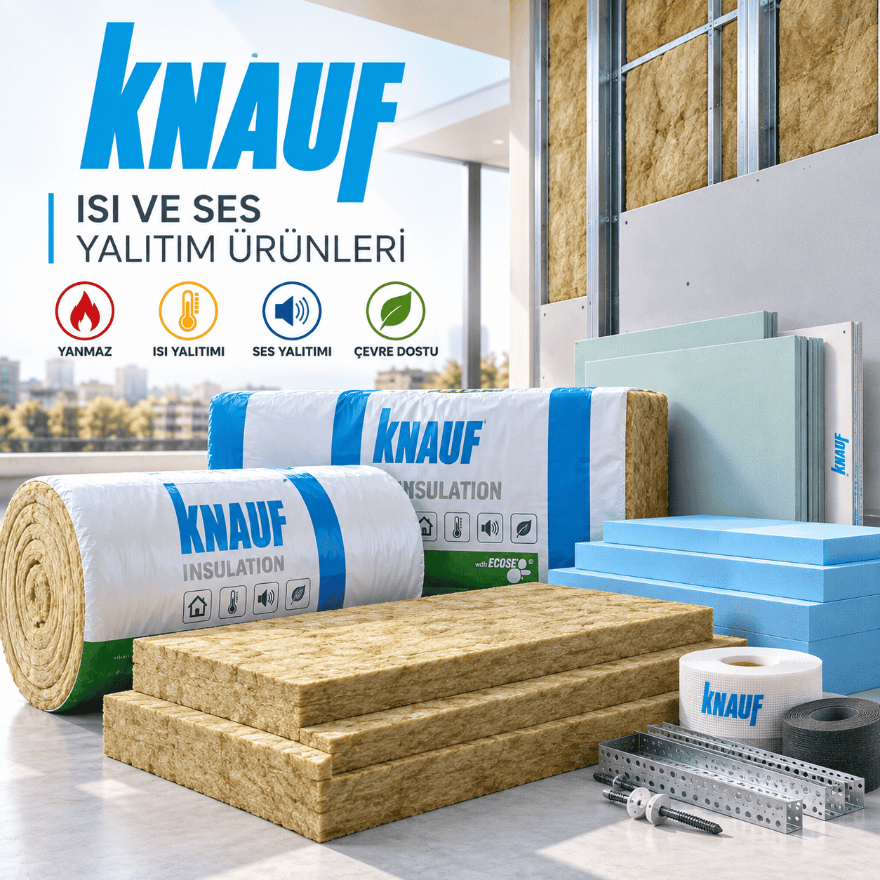 Knauf Isı ve Ses Yalıtım Ürünleri - İZOTEK Yapı Elazığ