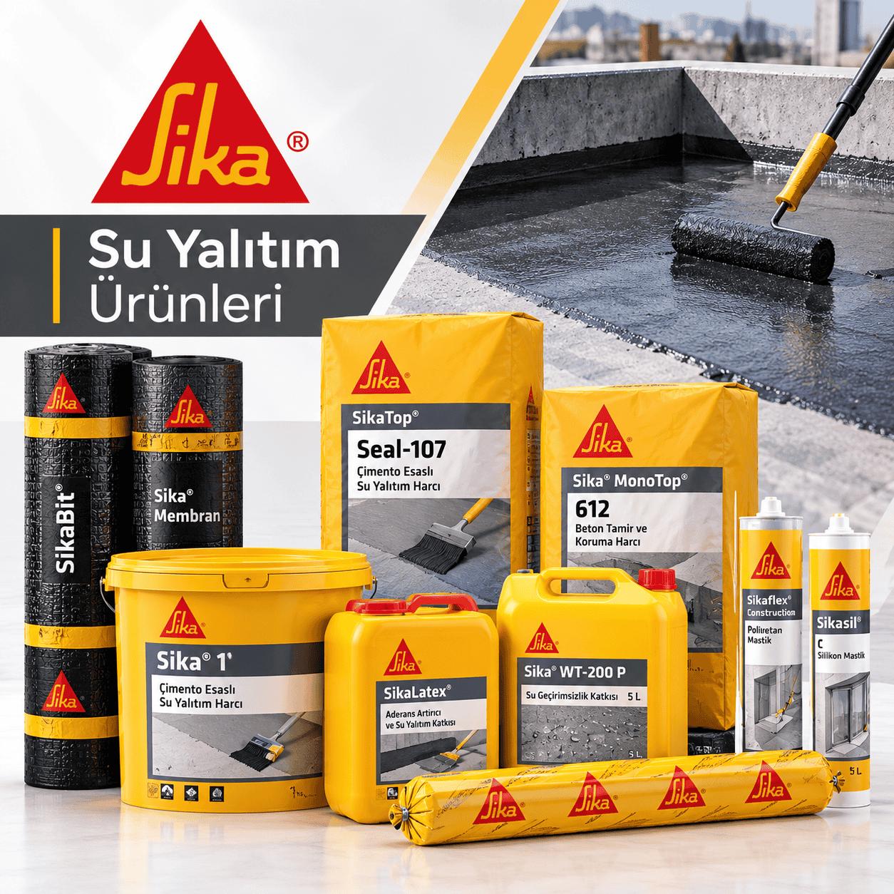 Sika Su Yalıtım Ürünleri - İZOTEK Yapı Elazığ