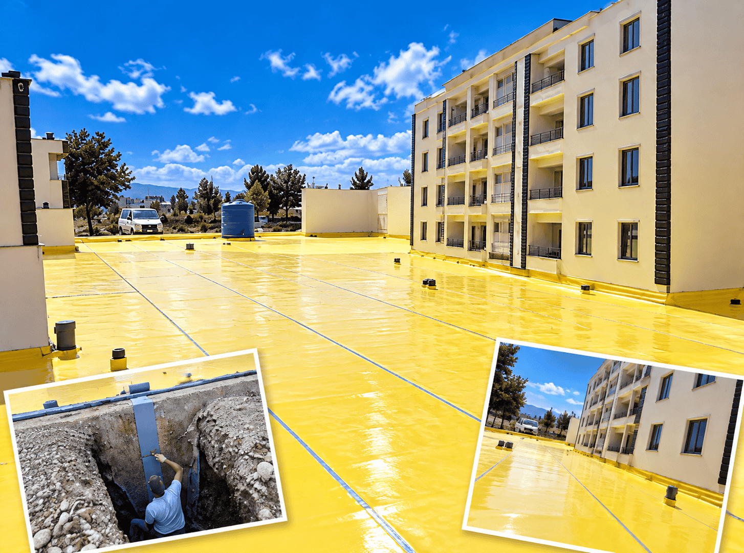 Bingöl’de 2.000 m² PVC Membran Su Yalıtımı Uygulaması